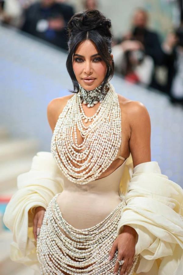 It seems as if North wasn't a fan of her mom's Met Gala look this year. Credit: Dimitrios Kambouris/Getty Images for The Met Museum/Vogue