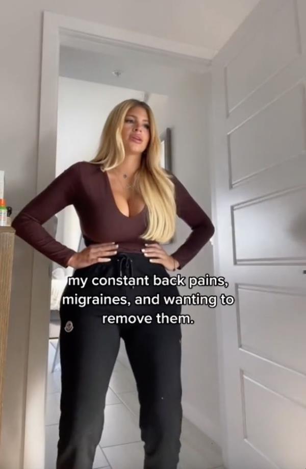 On TikTok, she now shares videos warning women a<em></em>bout the potential dangers of surgery. 