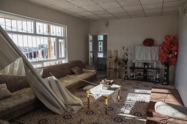 A picture shows a view of the damage at a house following a missile strike launched by Iran's Revolutio<em></em>nary Guard Corps (IRGC) on the Kurdistan Region's capital of Arbil, on Jan. 16, 2024. 