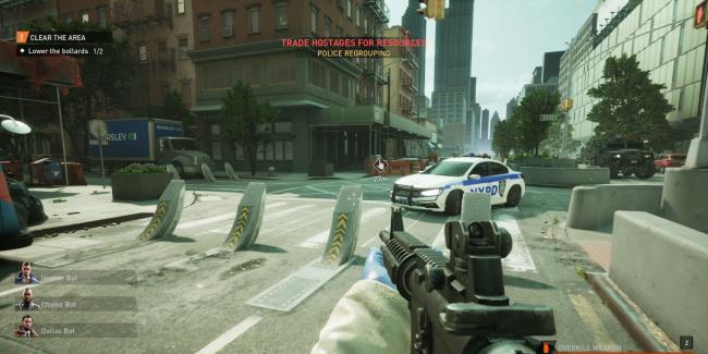 street bollards block the gang's escape in payday 3