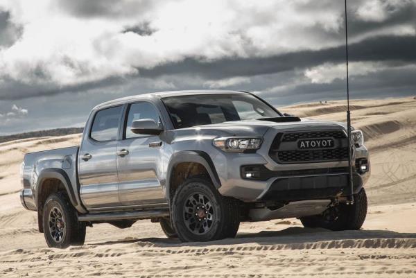 2017 toyota tacoma trd pro front parked