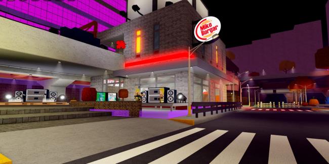 Funky Friday Town Burger shop