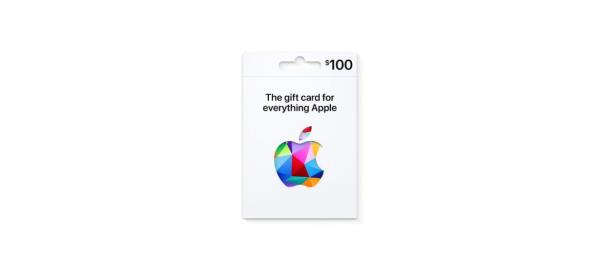 Apple Gift Card on white background