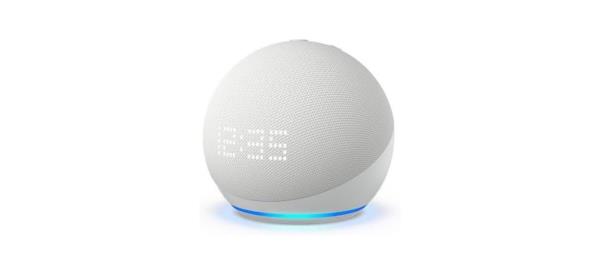 Amazon Echo Dot (5th gen) on white background