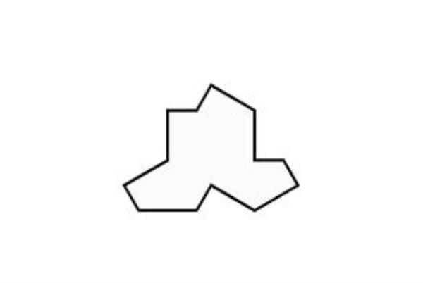 Outline of the hat tile in isolation.