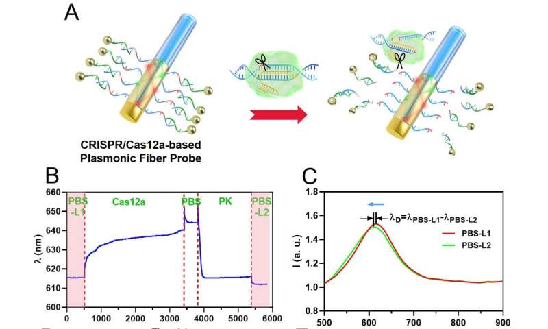 Early and sensitive detection of pathogens for public health and biosafety: an example of surveillance and genotyping of SARS-CoV-2 in sewage water by Cas12a-facilitated portable plasmo<em></em>nic biosensor