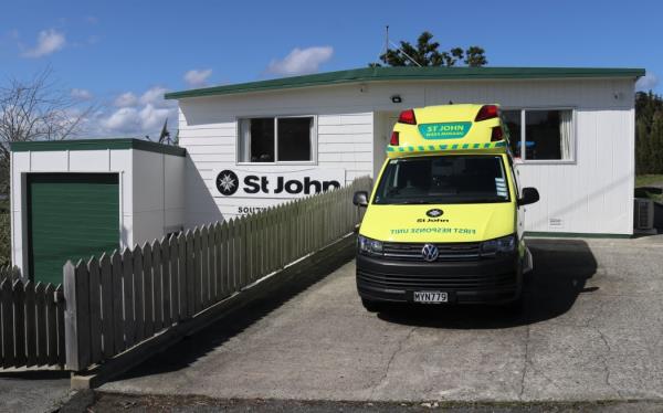 A VW first respo<em></em>nse unit at Hokianga's Rāwene’s St John ambulance station.