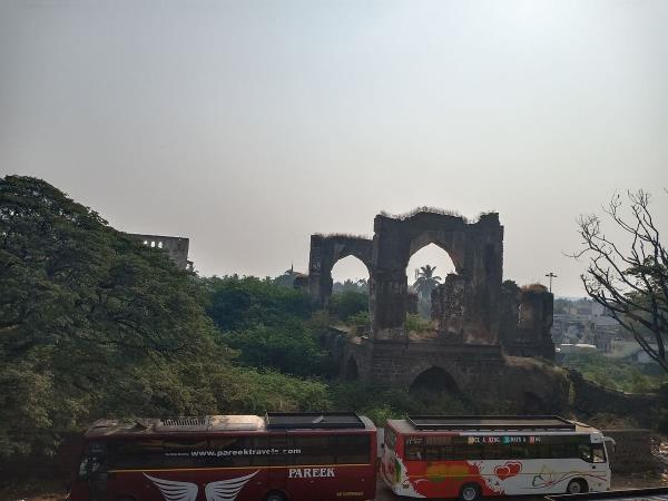 Ruins of Jahaz Mahal. 