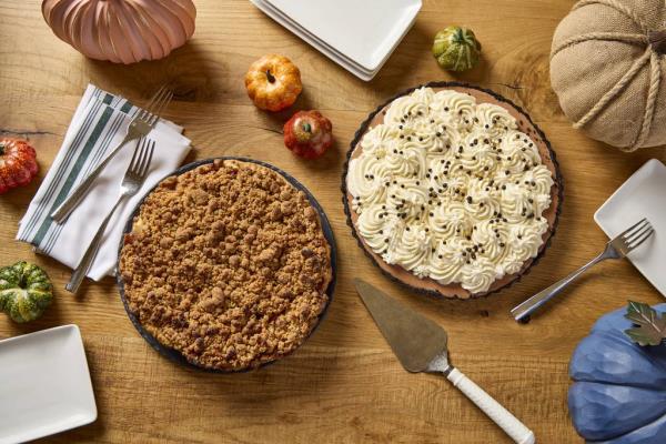 The French silk pie and the Dutch apple pie from The Dearborn.