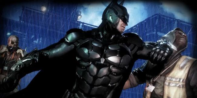 Batman Fights thugs in Arkham Knight