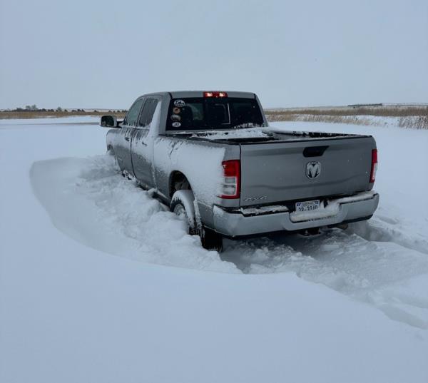 Snow blizzard in Nebraska.