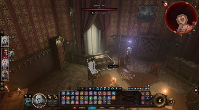 Player finds chest with Counting House Vault key in secret meeting room of Szarr Palace Baldur's Gate 3