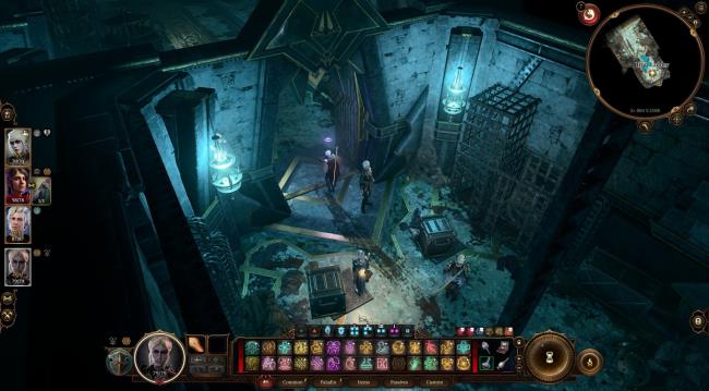 Minthara unlocks Szarr Palace Second Dungeon door by pulling me<em></em>tal crate o<em></em>nto pressure plate in Baldur's Gate 3